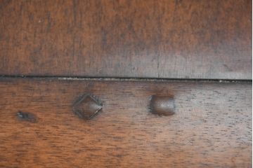 ヨーロッパビンテージ　クラシカルな猫脚デザインが魅力のアンティーク調ダイニングテーブル(4人掛け、6人掛け、食卓、ヴィンテージ)(R-084473)