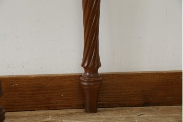 中古　美品　イタリア　象嵌入り天板　クラシカルでエレガントなデザインが素敵なコンソールテーブル　(R-084474)