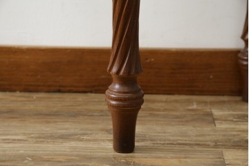 中古　美品　イタリア　象嵌入り天板　クラシカルでエレガントなデザインが素敵なコンソールテーブル　(R-084474)