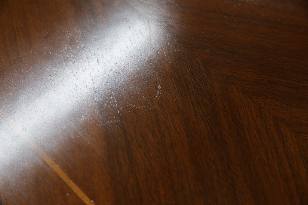 中古　美品　イタリア　象嵌入り天板　クラシカルでエレガントなデザインが素敵なコンソールテーブル　(R-084474)