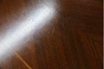 中古　美品　イタリア　象嵌入り天板　クラシカルでエレガントなデザインが素敵なコンソールテーブル　(R-084474)