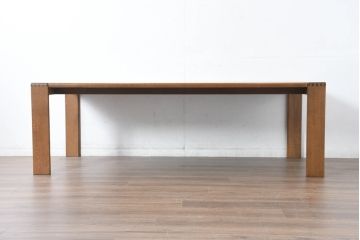 中古　美品　CONDE HOUSE(カンディハウス)　BOLS(ボルス)　シンプルなデザインが魅力のダイニングテーブル(6人掛け、食卓、作業台)(定価約30万円)(R-084475)