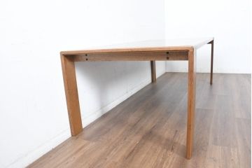 中古　美品　CONDE HOUSE(カンディハウス)　BOLS(ボルス)　シンプルなデザインが魅力のダイニングテーブル(6人掛け、食卓、作業台)(定価約30万円)(R-084475)
