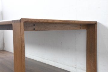 中古　美品　CONDE HOUSE(カンディハウス)　BOLS(ボルス)　シンプルなデザインが魅力のダイニングテーブル(6人掛け、食卓、作業台)(定価約30万円)(R-084475)