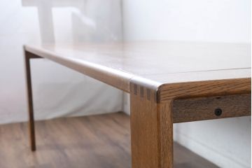 中古　美品　CONDE HOUSE(カンディハウス)　BOLS(ボルス)　シンプルなデザインが魅力のダイニングテーブル(6人掛け、食卓、作業台)(定価約30万円)(R-084475)