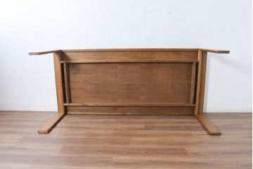 中古　美品　CONDE HOUSE(カンディハウス)　BOLS(ボルス)　シンプルなデザインが魅力のダイニングテーブル(6人掛け、食卓、作業台)(定価約30万円)(R-084475)