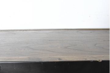 ビンテージ家具　アジアンテイスト　真鍮金具がアクセンのアンティーク調キャビネット(収納棚、戸棚、ヴィンテージ)(R-084476)