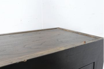 ビンテージ家具　アジアンテイスト　真鍮金具がアクセンのアンティーク調キャビネット(収納棚、戸棚、ヴィンテージ)(R-084476)