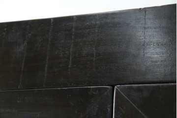 ビンテージ家具　アジアンテイスト　真鍮金具がアクセンのアンティーク調キャビネット　(R-084476)