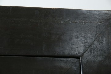 ビンテージ家具　アジアンテイスト　真鍮金具がアクセンのアンティーク調キャビネット　(R-084476)