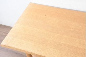中古　CONDE HOUSE(カンディハウス)　ナラ材　ナチュラルテイストの空間づくりにおすすめ!木の温もりを感じられる無垢材のダイニングテーブル(6人掛け、食卓、作業台)(R-084478)