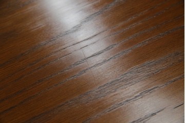 中古　三越家具(現カントリーハウス)　Brugge(ブルージュ)　クラシカルな空間づくりにぴったりなステンドグラス入りサイドボード　(R-084484)