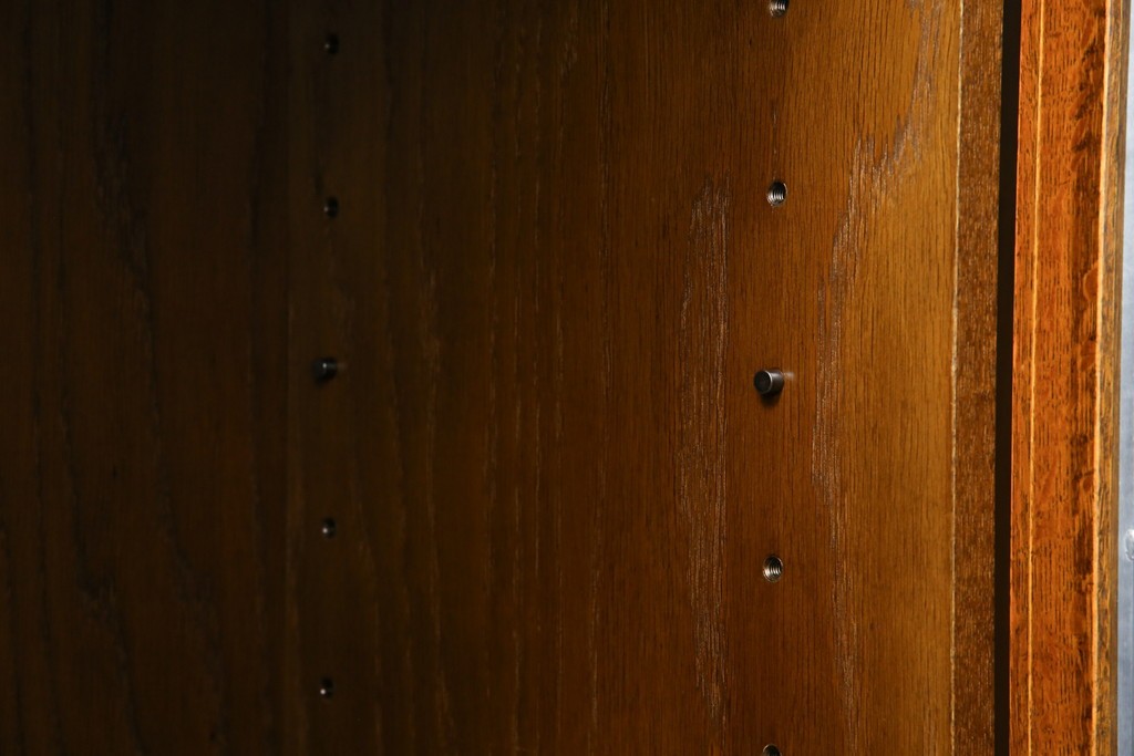 中古　三越家具(現カントリーハウス)　Brugge(ブルージュ)　クラシカルな空間づくりにぴったりなステンドグラス入りサイドボード　(R-084484)