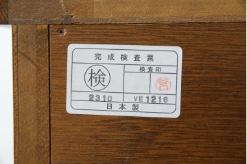 中古　三越家具(現カントリーハウス)　Brugge(ブルージュ)　クラシカルな空間づくりにぴったりなステンドグラス入りサイドボード　(R-084484)