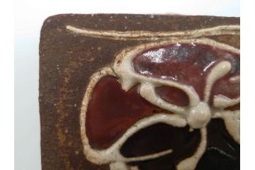 河井寛次郎　鉄釉　河井つね識箱　4.4寸　土のぬくもりと自然な色合いが調和した心安らぐ蓋物(蓋付き器、小物入れ、深鉢、深皿、和食器、陶器、四寸四分)(R-084486)