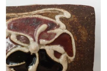 河井寛次郎　鉄釉　河井つね識箱　4.4寸　土のぬくもりと自然な色合いが調和した心安らぐ蓋物(蓋付き器、小物入れ、深鉢、深皿、和食器、陶器、四寸四分)(R-084486)