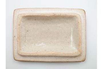 河井寛次郎　鉄釉　河井つね識箱　4.4寸　土のぬくもりと自然な色合いが調和した心安らぐ蓋物(蓋付き器、小物入れ、深鉢、深皿、和食器、陶器、四寸四分)(R-084486)