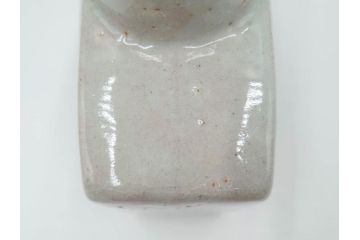 河井寛次郎　草絵　高さ 約22cm　素朴な美しさが魅力の扁壷(扁壺、花瓶、花生、花入、花器、フラワーベース、共箱付)(R-084487)