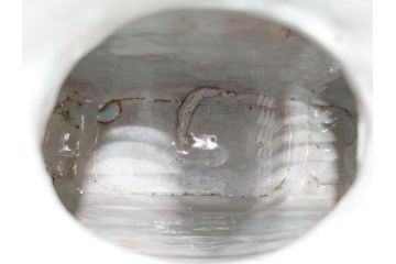 河井寛次郎　草絵　高さ 約22cm　素朴な美しさが魅力の扁壷(扁壺、花瓶、花生、花入、花器、フラワーベース、共箱付)(R-084487)