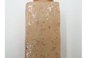 十二代　田原陶兵衛　萩焼　高さ 約25cm　空間に格調高い趣をもたらす四方花入(R-084496)
