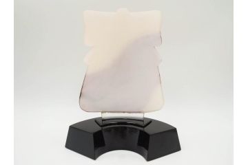 黒木国昭　金彩象嵌　光琳　着物　ガラス　高さ 約31cm　華やかで可愛らしい置物　(R-084497)