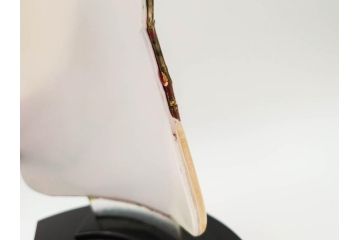 黒木国昭　金彩象嵌　光琳　着物　ガラス　高さ 約31cm　華やかで可愛らしい置物　(R-084497)