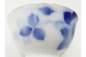 大倉陶園(OKURA、OAC)　ブルーローズ　上品な雰囲気のティーカップ&ソーサー2客セット(R-084502)