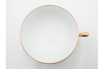 大倉陶園(OKURA、OAC)　ブルーローズ　上品な雰囲気のティーカップ&ソーサー2客セット(R-084502)