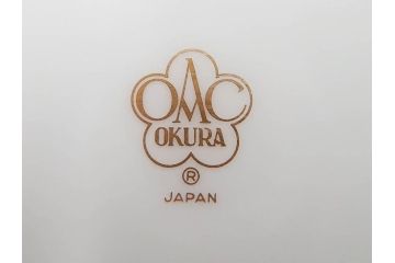 大倉陶園(OKURA、OAC)　ブルーローズ　上品な雰囲気のティーカップ&ソーサー2客セット(R-084502)