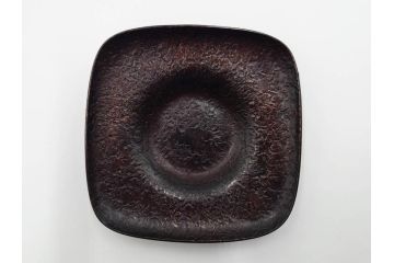 高橋重弘　総重量 約325g　和の味わいを感じる方容茶托5客セット(R-084503)
