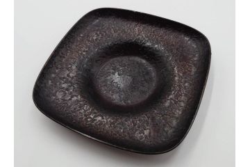 高橋重弘　総重量 約325g　和の味わいを感じる方容茶托5客セット(R-084503)