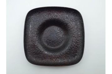 高橋重弘　総重量 約325g　和の味わいを感じる方容茶托5客セット(R-084503)