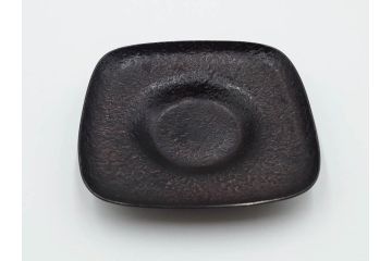 高橋重弘　総重量 約325g　和の味わいを感じる方容茶托5客セット(R-084503)