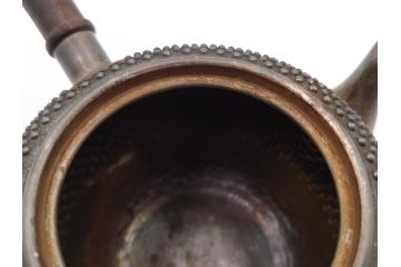 純銀　玉霰　重量 約216g　匠の技が光る急須(銀瓶、横手、煎茶、水注、茶道具、茶器、水差、水指)(R-084504)