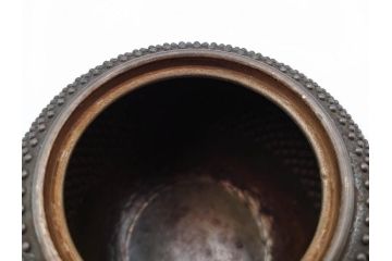 純銀　玉霰　重量 約216g　匠の技が光る急須(銀瓶、横手、煎茶、水注、茶道具、茶器、水差、水指)(R-084504)