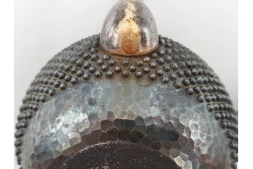 純銀　玉霰　重量 約216g　匠の技が光る急須(銀瓶、横手、煎茶、水注、茶道具、茶器、水差、水指)(R-084504)