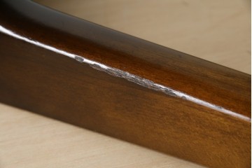 中古　飛騨産業　穂高シリーズ　キツツキマーク　洗練された佇まいが魅力的な丸テーブル　(R-084508)