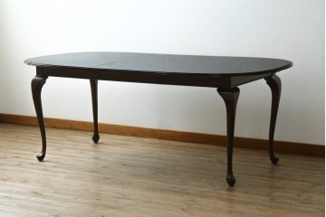 新古　未使用展示品　美品　住宅展示場展示品　ETHAN ALLEN(イーセンアーレン)　猫脚がおしゃれなエクステンションテーブル　(R-084510)