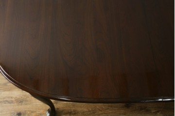 新古　未使用展示品　美品　住宅展示場展示品　ETHAN ALLEN(イーセンアーレン)　猫脚がおしゃれなエクステンションテーブル　(R-084510)