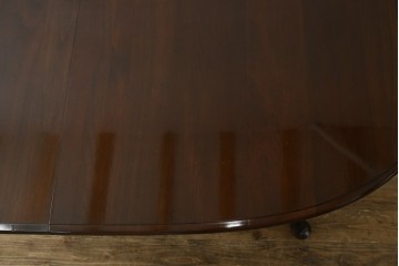 新古　未使用展示品　美品　住宅展示場展示品　ETHAN ALLEN(イーセンアーレン)　猫脚がおしゃれなエクステンションテーブル　(R-084510)