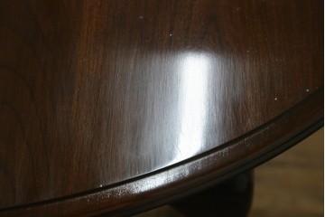 新古　未使用展示品　美品　住宅展示場展示品　ETHAN ALLEN(イーセンアーレン)　猫脚がおしゃれなエクステンションテーブル　(R-084510)