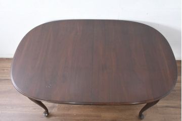 中古　美品　住宅展示場展示品　ETHAN ALLEN(イーセンアーレン)　猫脚がおしゃれなエクステンションテーブル(ドローリーフテーブル、4人掛けダイニングテーブル、6人掛け)(R-084510)