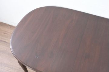 中古　美品　住宅展示場展示品　ETHAN ALLEN(イーセンアーレン)　猫脚がおしゃれなエクステンションテーブル(ドローリーフテーブル、4人掛けダイニングテーブル、6人掛け)(R-084510)