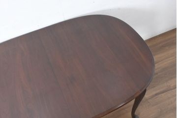 中古　美品　住宅展示場展示品　ETHAN ALLEN(イーセンアーレン)　猫脚がおしゃれなエクステンションテーブル(ドローリーフテーブル、4人掛けダイニングテーブル、6人掛け)(R-084510)