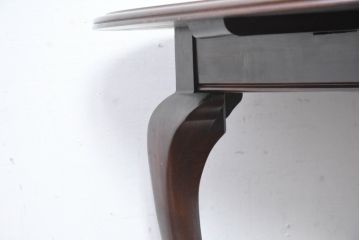 中古　美品　住宅展示場展示品　ETHAN ALLEN(イーセンアーレン)　猫脚がおしゃれなエクステンションテーブル(ドローリーフテーブル、4人掛けダイニングテーブル、6人掛け)(R-084510)