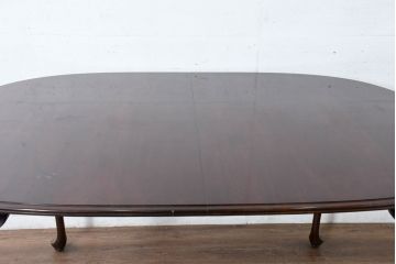 中古　美品　住宅展示場展示品　ETHAN ALLEN(イーセンアーレン)　猫脚がおしゃれなエクステンションテーブル(ドローリーフテーブル、4人掛けダイニングテーブル、6人掛け)(R-084510)