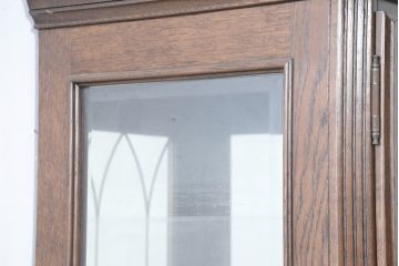 中古　美品　カリモク家具(karimoku)　domani(ドマーニ)　QUEENS LIFE(クイーンズライフ)　洗練されたデザインが飾る物をより美しく見せるキュリオケース(飾り棚、陳列棚、ガラスケース、ショーケース、キャビネット)(定価約70万円)(R-084513)