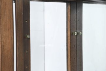 中古　美品　カリモク家具(karimoku)　domani(ドマーニ)　QUEENS LIFE(クイーンズライフ)　洗練されたデザインが飾る物をより美しく見せるキュリオケース(飾り棚、陳列棚、ガラスケース、ショーケース、キャビネット)(定価約70万円)(R-084513)