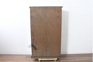 中古　美品　カリモク家具(karimoku)　domani(ドマーニ)　QUEENS LIFE(クイーンズライフ)　洗練されたデザインが飾る物をより美しく見せるキュリオケース(飾り棚、陳列棚、ガラスケース、ショーケース、キャビネット)(定価約70万円)(R-084513)