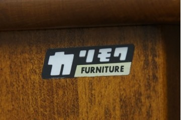 中古　美品　オールドカリモク　カリモク家具(karimoku)　COLONIAL(コロニアル)シリーズ　クラシカルな佇まいの電話台　(R-084514)